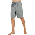 thumbnail image 2 of U2SKIIN 2 Pack Mens 100% Cotton Pajama Shorts, Lightweight Lounge Pant with Pockets Soft Sleep Pj Bottoms(Navy/Light Gray Mel,L), 2 of 6