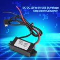 thumbnail image 3 of Voltage Converter, DC DC 12V to 5V 3A Car Voltage Converter, Micro USB Converter Voltage Step Down Regulator, Micro USB Converter for Car Smartphone, 3 of 8