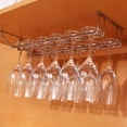 thumbnail image 3 of Étagère pour Verre à Vin, 35 cm Double Rangée Support de Verre à Vin en Acier Inoxydable Support de Verre à Vin Qualité Haut de Gamme, 3 of 8
