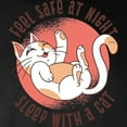 thumbnail image 3 of CafePress - Sleep With A Cat Long Sleeve T Shirt - Long Sleeve Dark T-Shirt, 3 of 4