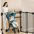 thumbnail image 4 of stusgo 29.33-43.9" Adjustable Width Baby Gate for Babies, Elders and Pets,Height 29.1 In (Black), 4 of 9
