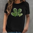 thumbnail image 2 of Camiseta de manga corta con estampado informal de cobertura para mujer Pompotops  hkajfhjk459578, 2 of 5