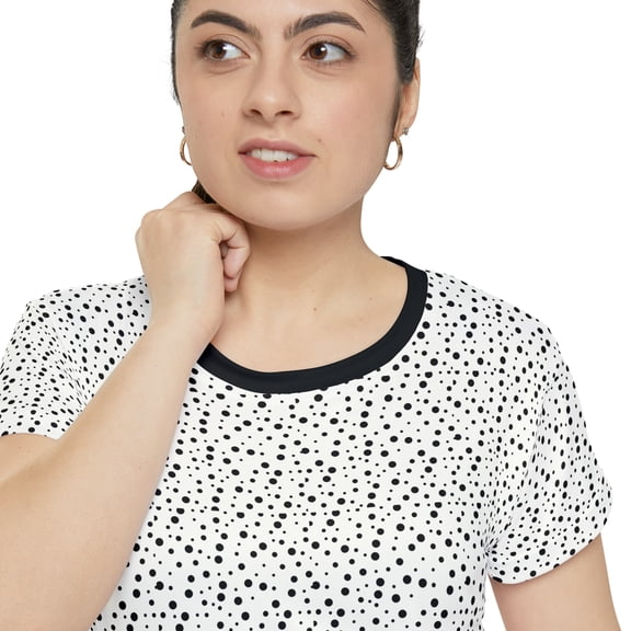 TSmartArt @ Walmart. Dots. Fitted T-Shirt. Regular & Plus Women L-4XL