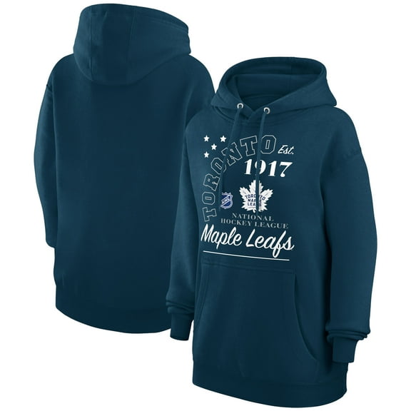 Men's Starter Navy Toronto Maple Leafs Arch City Team Graphic Fleece Pullover Hoodie