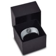 thumbnail image 3 of Tungsten Horoscope Cancer Band Ring 8mm Men Women Comfort Fit Black Dome Brushed Gray Polished Size 15, 3 of 4