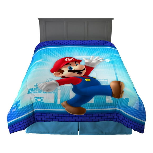 Super Mario "Power Up" twin/full Comforter