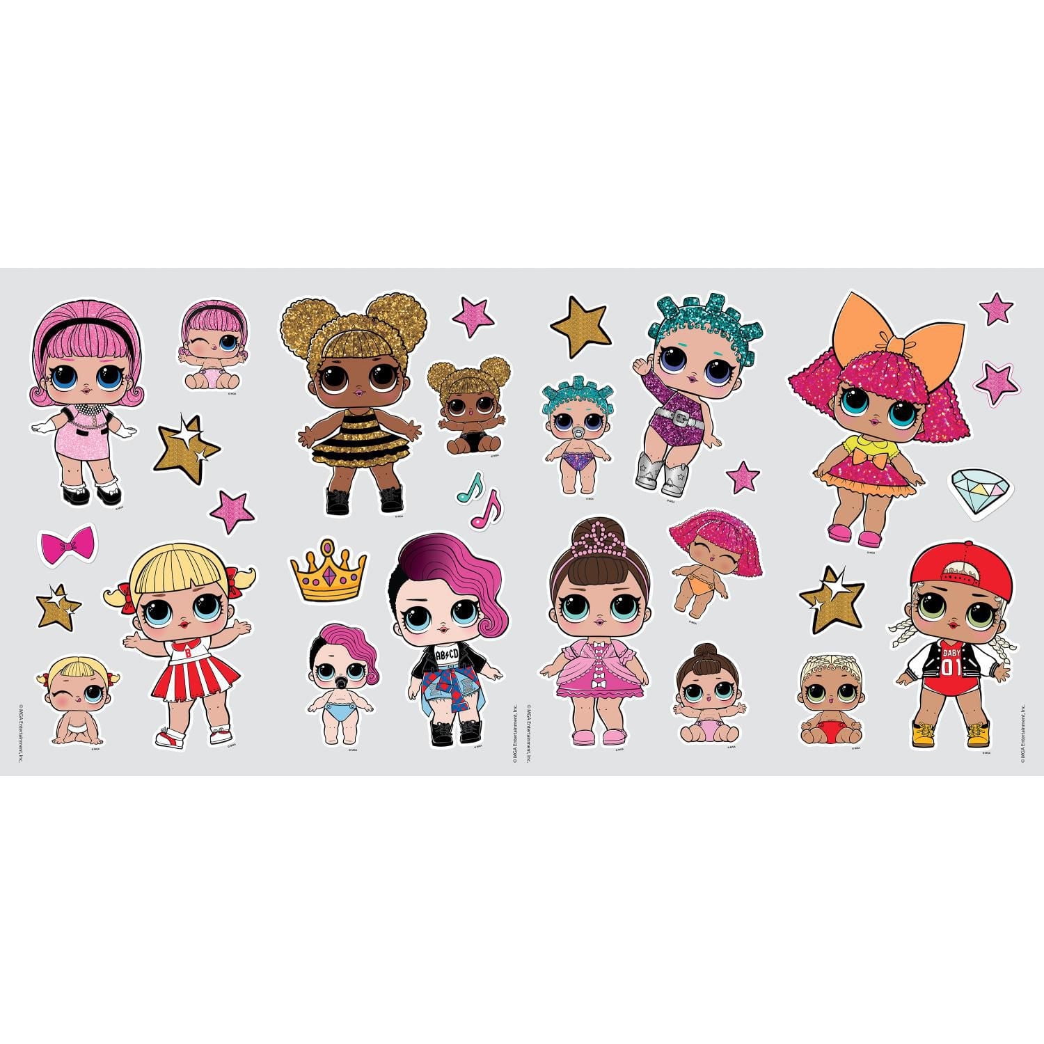 RoomMates LOL Surprise Peel and Stick Wall Decals