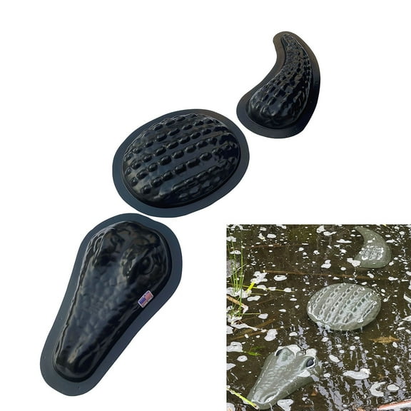 AUTUMN 3 Pieces Crocodile Alligator Garden Decor Mold, Concrete Cement Mold, Croc for Garden Figure, DIY Outdoor Decor, Crocodile Statue for Garden