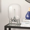 thumbnail image 2 of Evelyn&Zoe Edison 15.38" Tall Table Lamp with Glass Shade, Polished Nickel/Clear, 2 of 9