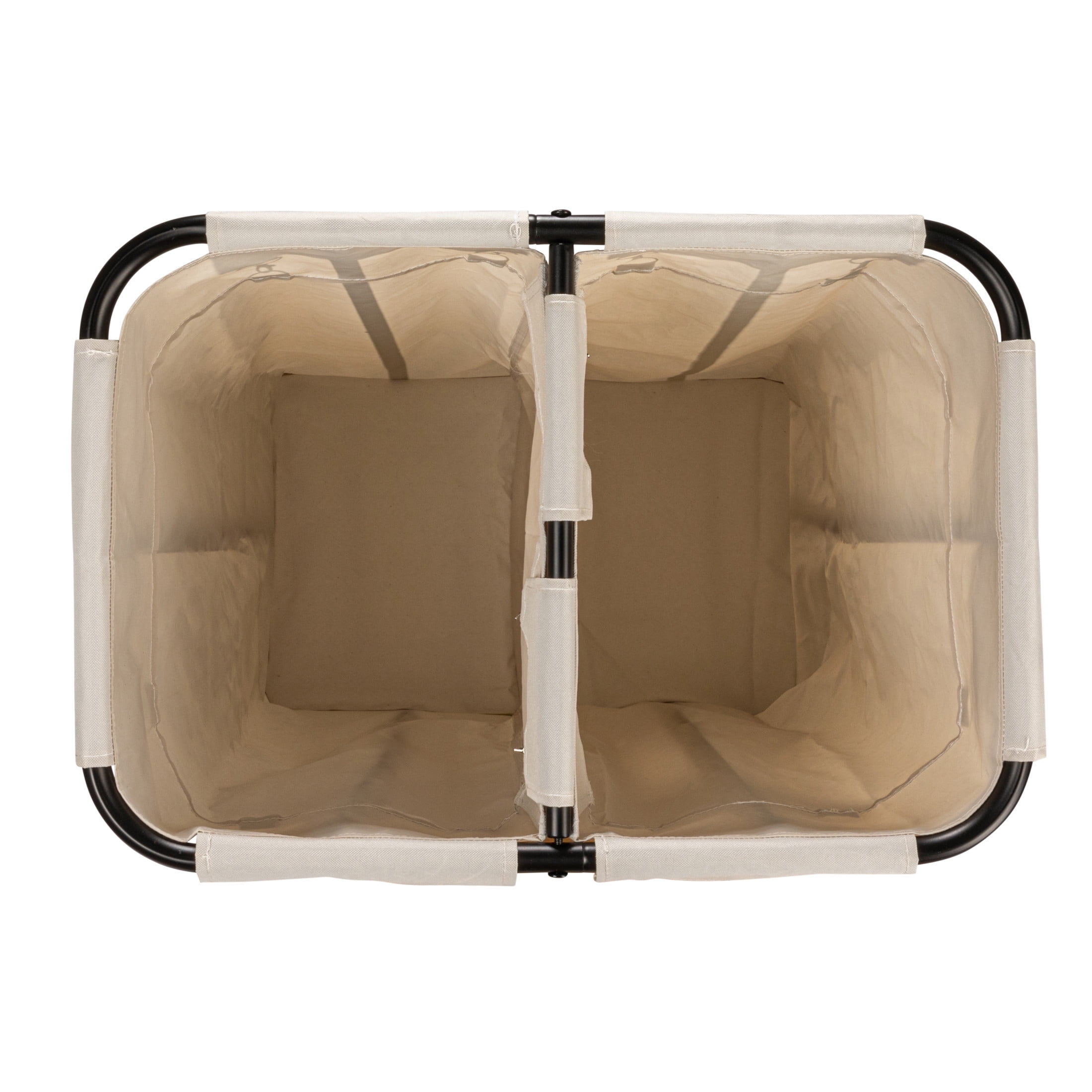 Household Essentials 2-bag Rolling Laundry Sorter, Natural