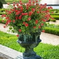 thumbnail image 2 of Sinhoon 8 Bundles Artificial Fall Flowers No Fade Faux Plants, Fake Indoor Outdoor Greenery for Wedding Party Home Garden Décor (Red), 2 of 10