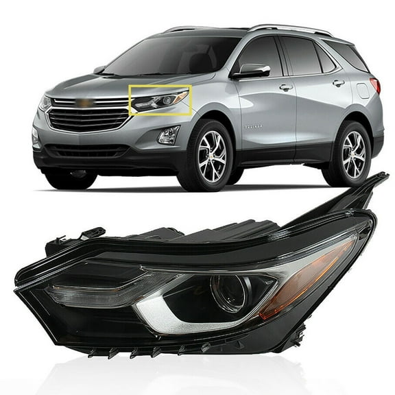 Headlight Headlamp Housing Assembly Fit for Chevrolet Chevy Equinox 2018 2019 (Driver Left Side)