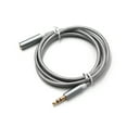 thumbnail image 4 of 2 Meter Grey Braided Sound Quality 3.5mm Car Stereo Aux Audio Cable Braided Cable, 4 of 5