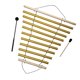 thumbnail image 1 of Campana de meditación 9 notas, instrumento de percusión ornamental, de viento para gestión del aula, herramienta de relajación Amarillo, 1 of 8