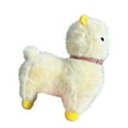 thumbnail image 3 of Juguete de alpaca, peluche, adorable decoración para el hogar, regalo, coleccionable, encantador Amarillo, 3 of 9