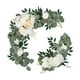 thumbnail image 3 of 2 guirnaldas de flores artificiales para arco de boda, decoración floral para ceremonia. Blanco amarillo, 3 of 9