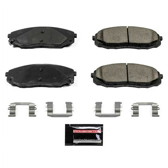 Power Stop Z23-1814 Z23 Evolution Sport Carbon Fiber-Ceramic Brake Pad -Front