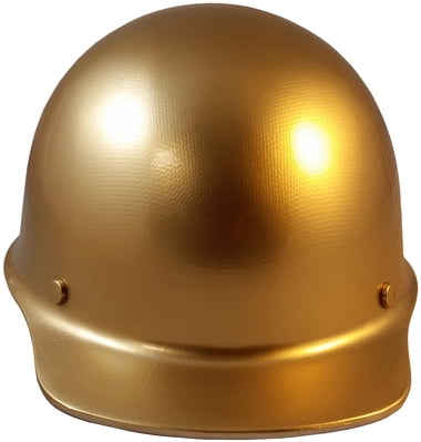 MSA SkullGuard Fiberglass Hard Hat- Cap Style With Staz On Suspension - Custom Gold