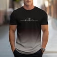 thumbnail image 2 of Wavsuf Mens Tees Shirts Men Plain T Shirts Short Sleeve Elasticity Fashionable Tight Round Neck Undershirt T Shirt Gray Size M, 2 of 6