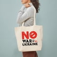 thumbnail image 3 of CafePress - No War In Ukraine Tote Bag - Unisex Canvas Tote Bag, Beige, 1-Piece, 3 of 7