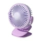 thumbnail image 2 of Ventilador de escritorio con Clip, ventilador de mesa giratorio USB, ventilador de refrigeración silencioso, miniventilador de escritorio para deporte Púrpura, 2 of 9