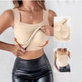 thumbnail image 5 of Built in Bra Tank Tops for Women - Seamless U Neck Shapewear Camisole, High Elasticity Sleeveless Slimming Top, 5 of 6
