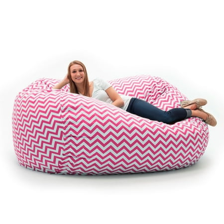 Comfort Research Fufsack Memory Foam Chevron Pink 7 Foot L