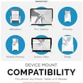 thumbnail image 4 of Support Mural pour Tablette UniCPDD pour iPad Air Mini & Pro, Galaxy Tab Note, Surface & iPhone, Pixel & Plus, Coller sur 3M VHB, Sans Vis, par BrainwaCPDD z (Blanc) Blanc, 4 of 7