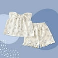thumbnail image 2 of Odeerbi 9M-12Y Toddler Boys Girls Summer Outfits Bear Print Cotton Tank Tops Shorts Two-piece Set Casual Home Loungewear Toddler Boys Girls Clothes, 2 of 3