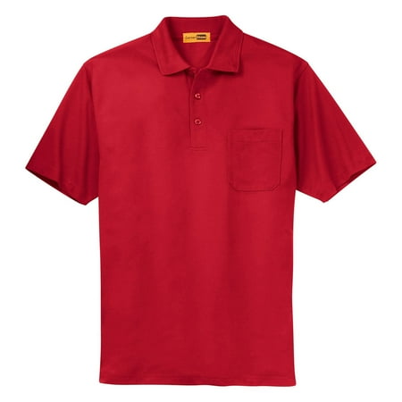 - Cornerstone Men's Comfortable Pocket Pique Polo Shirt