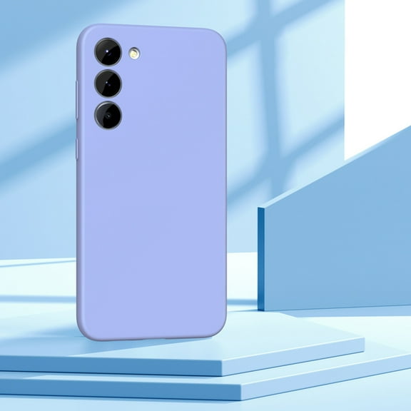 Compatible with Samsung Galaxy S23 Ultra Case Slim Liquid Silicone Full Body Protection Shockproof Case-Purple