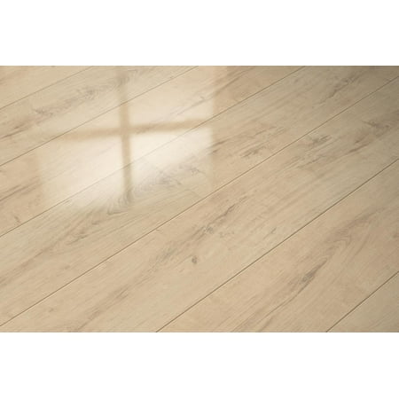- Super Gloss Floor Plank Extra Sensitive Color Diamond Oak Wood Laminate Floor 20.66 Sq. F.