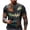 Dark Blue, variant on Men's Halloween Patchwork Pumpkin Graphic T-Shirt Crew Neck Short Sleeve Casual Streetwear Top
