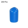 thumbnail image 3 of Uxcell Rubber End Caps Cover Vinyl Screw Thread Protector Round Vacuum Caps for Screw Bolt Pipes 5/16 inch 200Pcs, 3 of 5
