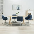 thumbnail image 4 of vidaXL Dining Chair 360 Degrees Swivel Accent Desk Chair with Arms Fabric, 4 of 117