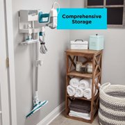 BLACK+DECKER Steam-Mop Multipurpose Steam Cleaning System with 7 Attachments + Storage Wall Mount, BHSM15FX10