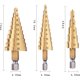 thumbnail image 1 of Juego de 3 brocas cónicas escalonadas para metal con revestimiento de titanio: para acero duro, metal, acero inoxidable y madera ShuxiuWang 9024735227243, 1 of 1