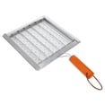 thumbnail image 3 of Shisuyan Portable Camping Grilling Rack For Outdoor Cooking Foldable Barbecue Tray With Handle Heavy Duty Fish Grilling Rack For Campfire Cooking And Baking, 3 of 8