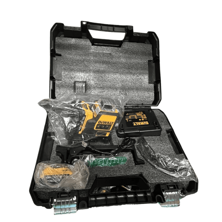 DeWalt DW089LG Laser 3 Cross Lines of 360° 12V MAX Green Light Professional Laser Level (Tools only DeWalt DW089LG Laser 3 Cross Lines of 360° 12V MAX Green Light Professional Laser Level (Tools only