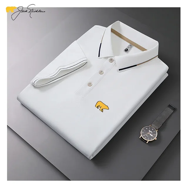 Polo Uni 2025 pour Hommes, Col Polo, Manches Courtes, Été 2025, Décontracté