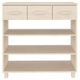 thumbnail image 3 of vidaXL Table Console HAMAR Miel Brun 90x35x90 cm Bois Massif Pin, 3 of 5