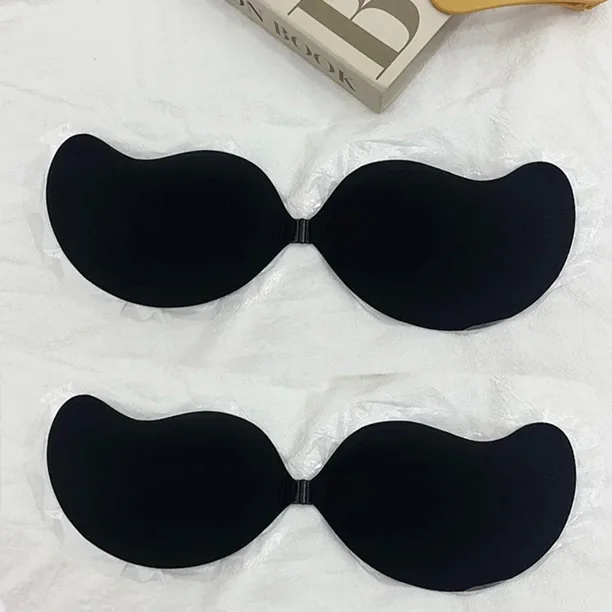 Sujetador Invisible sin tirantes adhesivo para mujer, sujetadores push-up sin tirantes, lencería sin costuras, cubiertas para pezones de silicona, Bra