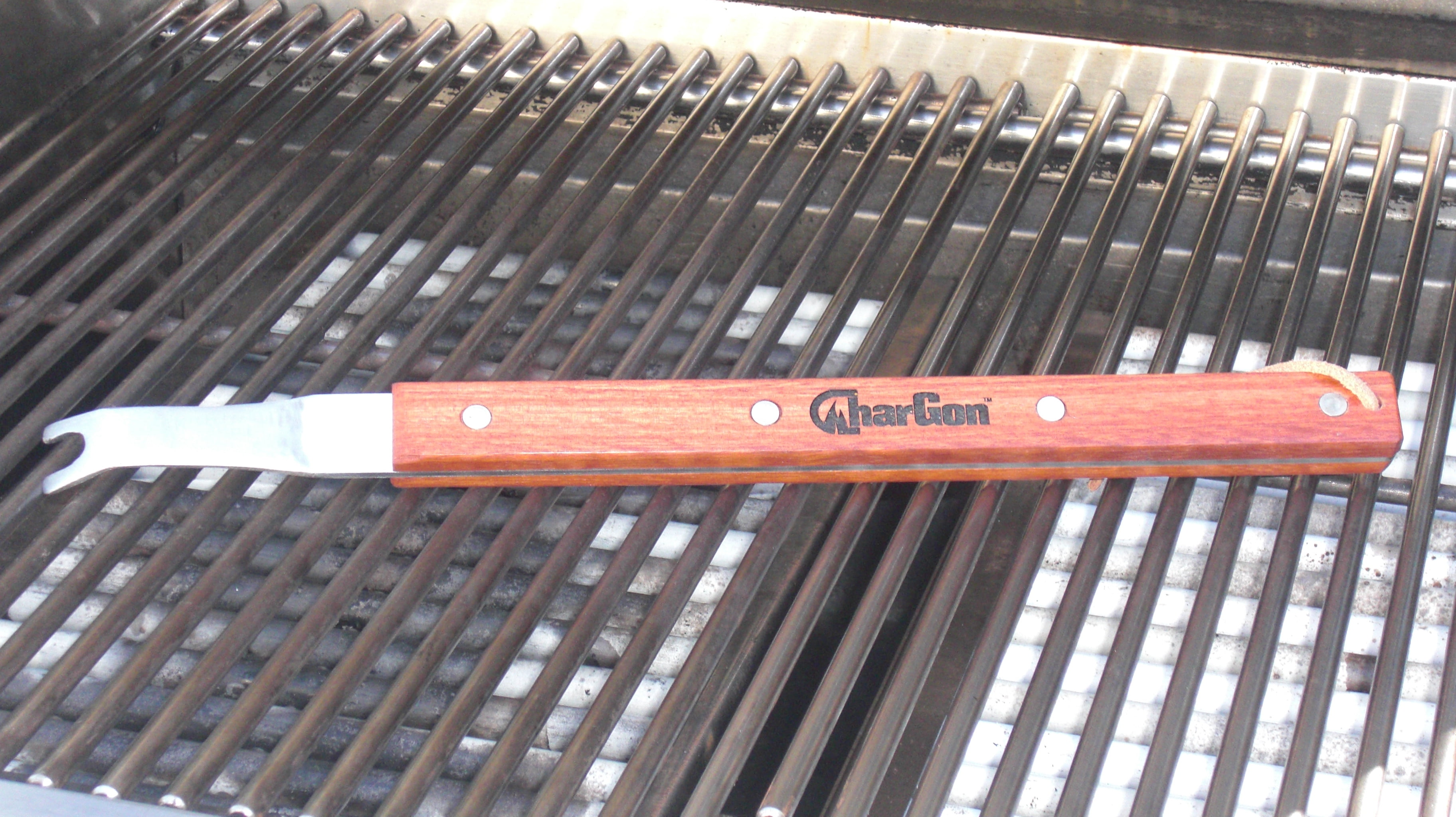 CharGon Stainless Steel Ultimate BBQ Grill Cleaning Tool for Round Rod
