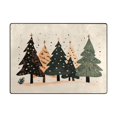 thumbnail image 5 of Yayeee Area Rugs for Living Room 5.2'x4' Non Slip Washable Bedroom Floor Carpet, Beige Christmas Trees, 5 of 6