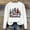 White, variant on asdoklhq Christmas Shirts for Women Christmas Printed Crew Neck Long Sleeve Pullover Hoodie Gray S