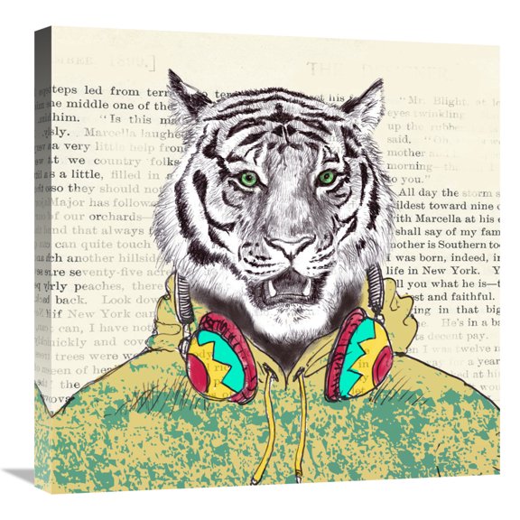 Global Gallery's 'Sporty Guy (detail)' by Matt Spencer Stretched Canvas Wall Art