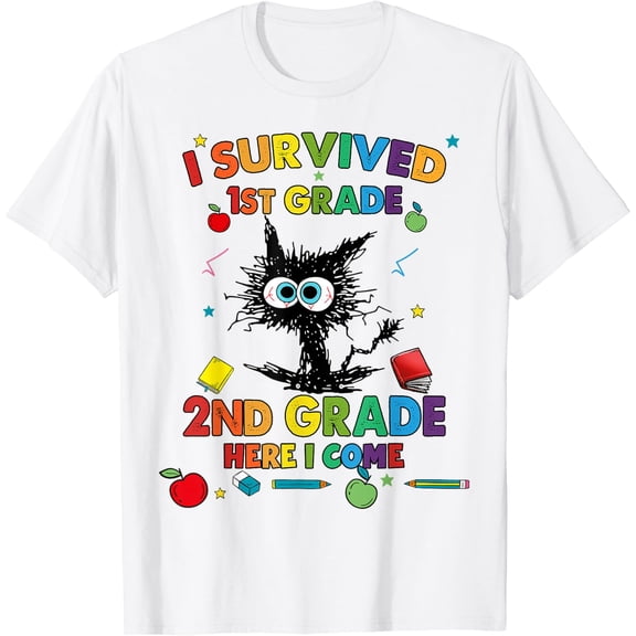 First Day Of Second 2Nd Grade Back To School Boy Girl T-Shirt Size S-5XL