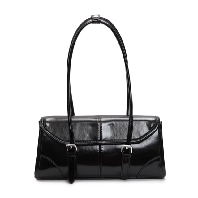 Satchel Bolso Retro Versátil Hebilla Largo Portátil Hombro Axila 2024 Otoño Y ()