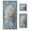 Large Flower in Full Bloom, variant on 3 Piece Bath Towels Set Bath Towel, Hand Towel and Face Towel for Bathroom, Gym, Hotel Flowers and Butterflies Flying