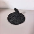 thumbnail image 3 of PoyoKee Halloween Decor Witch Hat, 1pc Mini Black Magic Witch Hat Room Decor, Hand Woven Cute Stuff for Dollhouses Fairys Garden Halloween Decorations, 3 of 5
